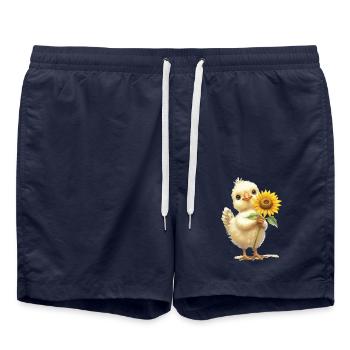 Ziege - Badeshorts - French Navy - Vorne - AI Model Male 185 light (185cm)