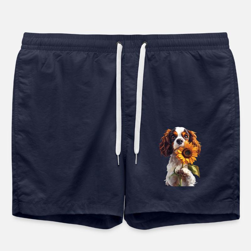 Cavalier King Charles - Badeshorts - French Navy