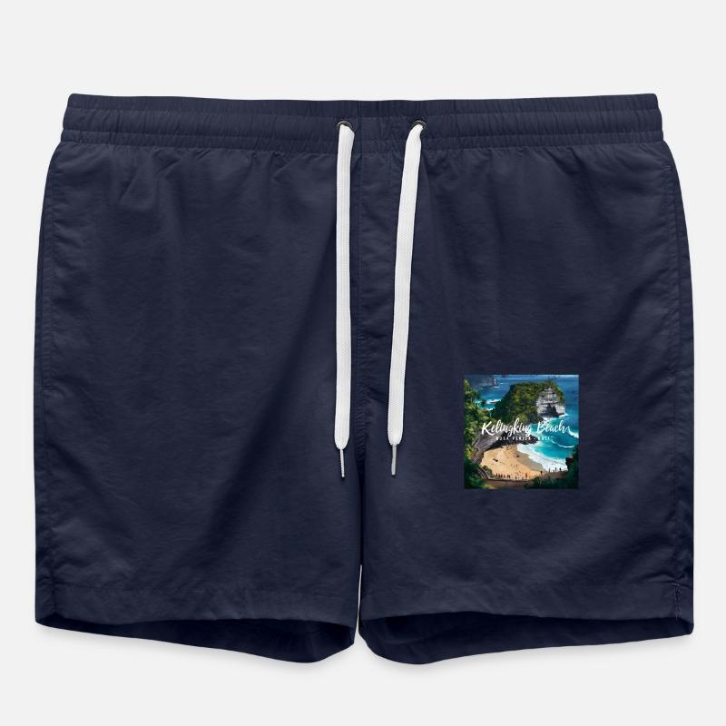 Plage de Kelingking - Short de bain - bleu marine
