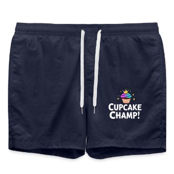 Junior Baking Kandidat Junger Koch Backen - Badeshorts - French Navy - Vorne - AI Model Male 185 light (185cm)