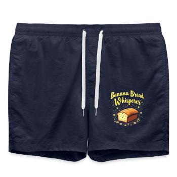 Amateur de pain aux bananes Amateur de pâtisserie Cozy - Short de bain - bleu marine - Devant - AI Model Male 185 light (185cm)