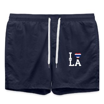 J’aime LA Cool Wrong Flag Thaliand Lover America - Short de bain - bleu marine - Devant - AI Model Male 185 light (185cm)