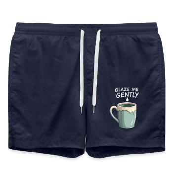 Pottery Class Clay Artist Ceramics Studio Wheel - Swim Trunks - french navy - Front - AI Model Male 185 light (185cm)
