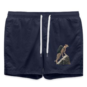 Gepard - Badeshorts - French Navy - Vorne - AI Model Male 185 light (185cm)