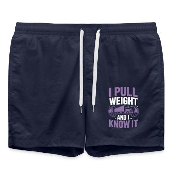 Women In Trucking Female Trucker Pride - Short de bain - bleu marine - Devant - AI Model Male 185 light (185cm)