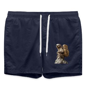 Faultier - Badeshorts - French Navy - Vorne - AI Model Male 185 light (185cm)