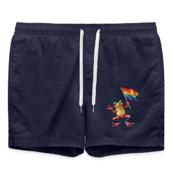 Frosch - Badeshorts - French Navy - Vorne - AI Model Male 185 light (185cm)