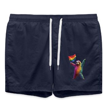 Faultier - Badeshorts - French Navy - Vorne - AI Model Male 185 light (185cm)