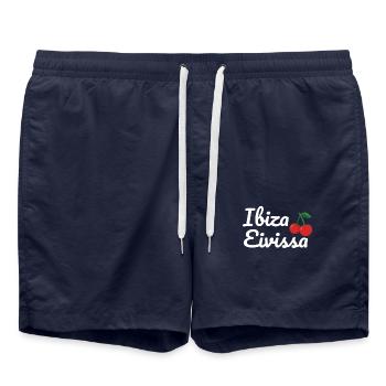 Tourisme Ibiza Eivissa - Short de bain - bleu marine - Devant - AI Model Male 185 light (185cm)