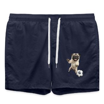 Mops - Badeshorts - French Navy - Vorne - AI Model Male 185 light (185cm)