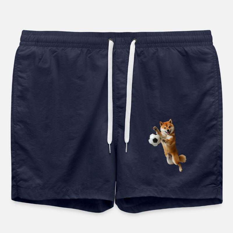 Shiba Inu - Badeshorts - French Navy