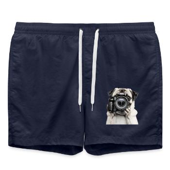 Mops - Badeshorts - French Navy - Vorne - AI Model Male 185 light (185cm)