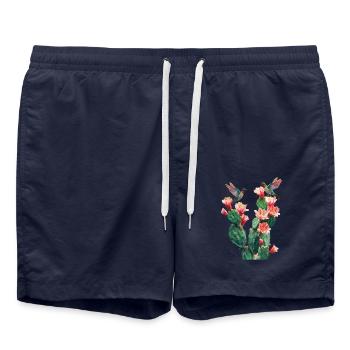 Kaktus - Badeshorts - French Navy - Vorne - AI Model Male 185 light (185cm)