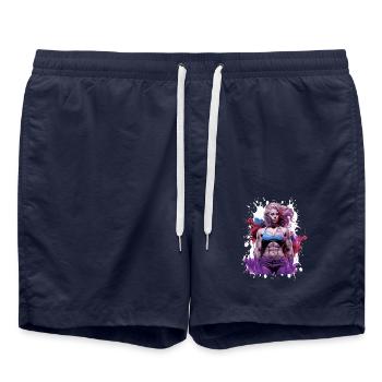Femme Fitness Muscles - Short de bain - bleu marine - Devant - AI Model Male 185 light (185cm)