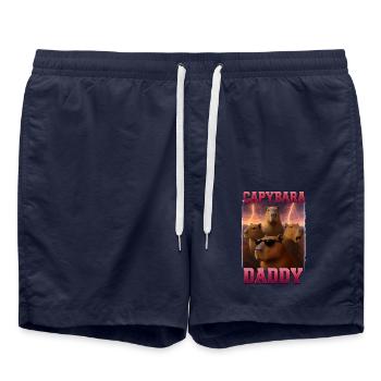 Wasserschwein - Badeshorts - French Navy - Vorne - AI Model Male 185 light (185cm)