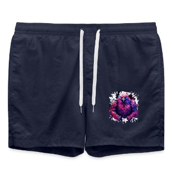 Muscles de musculation Eagle - Short de bain - bleu marine - Devant - AI Model Male 185 light (185cm)
