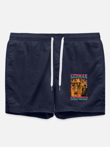 Deutscher Schäferhund - Badeshorts - French Navy