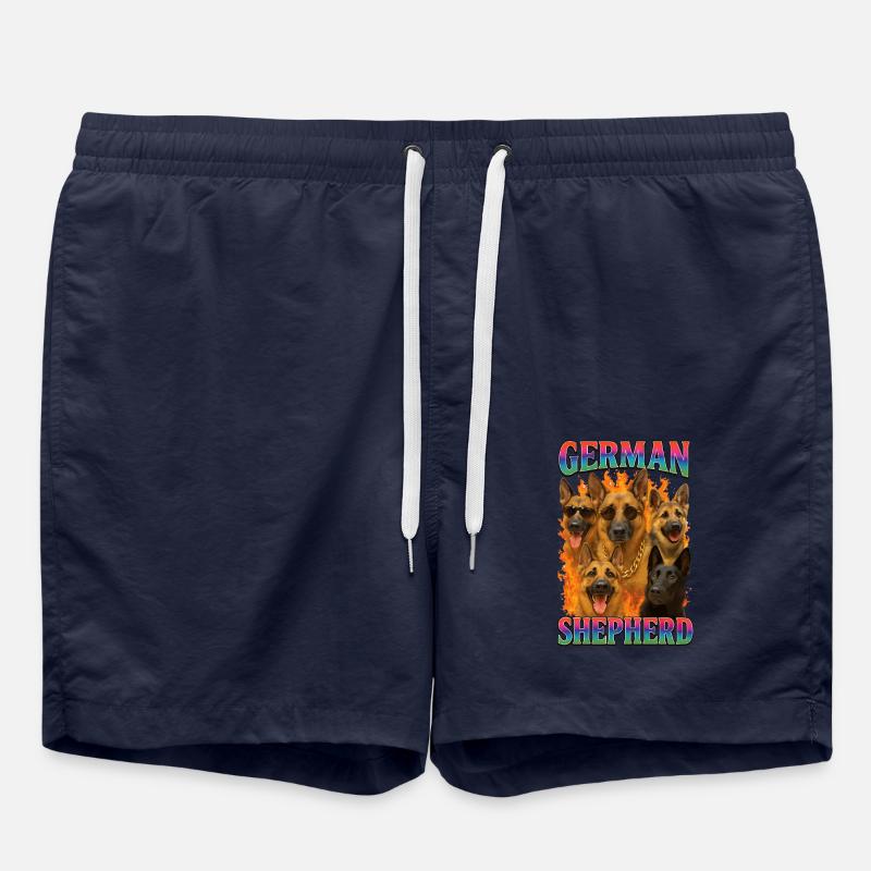 Deutscher Schäferhund - Badeshorts - French Navy