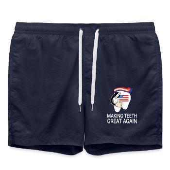 Dental Assistants - Swim Trunks - french navy - Front - AI Model Male 185 light (185cm)