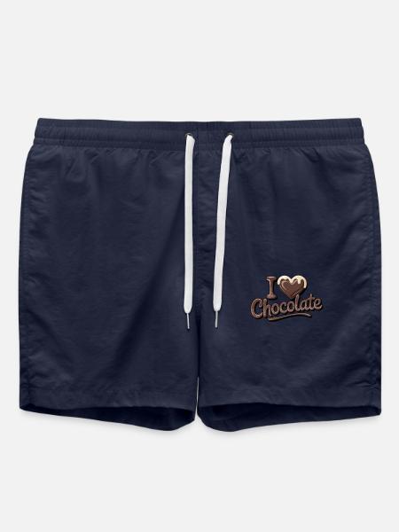 Chocolate Passion I Love Chocolate - Swim Trunks - french navy