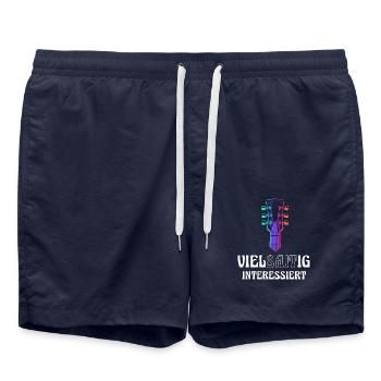 Guitar multi-stringed interested - Swim Trunks - french navy - Front - AI Model Male 185 light (185cm)