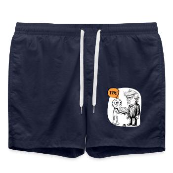 Gehirn. Vielleicht brauchen Sie es. - Badeshorts - French Navy - Vorne - AI Model Male 185 light (185cm)