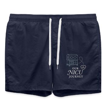 Nicu Parent Pride Preemie Warrior Newborn - Swim Trunks - french navy - Front - AI Model Male 185 light (185cm)