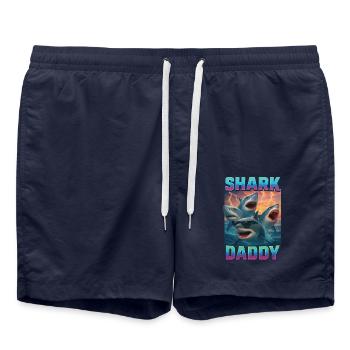 Hai-Papa - Badeshorts - French Navy - Vorne - AI Model Male 185 light (185cm)