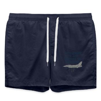 Mécanicien d’aviation Faa Humour Technicien d’aéronefs - Short de bain - bleu marine - Devant - AI Model Male 185 light (185cm)