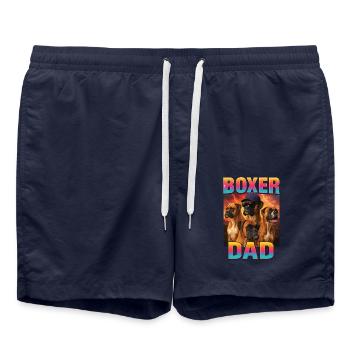 Boxer - Badeshorts - French Navy - Vorne - AI Model Male 185 light (185cm)
