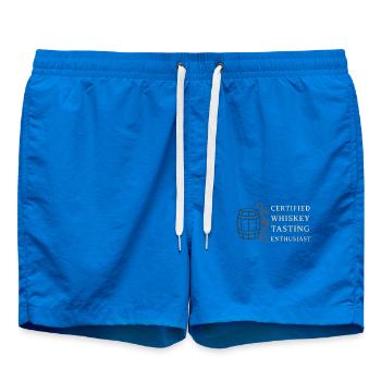 Whisky Lovers Tasting Club Bourbon Scotch - Swim Trunks - cobalt blue - Front