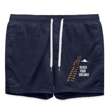 REACH YOUR DREAMS - Swim Trunks - french navy - Front - AI Model Male 185 light (185cm)