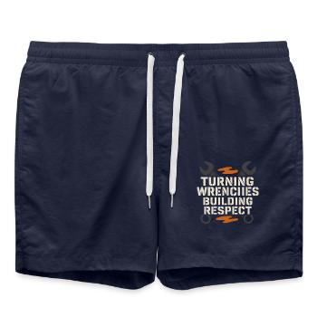 Diesel mechanics Proud mechanics - Swim Trunks - french navy - Front - AI Model Male 185 light (185cm)