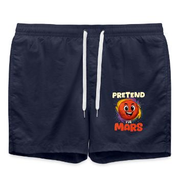 Mars - Swim Trunks - french navy - Front - AI Model Male 185 light (185cm)