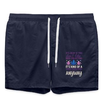 Geology Rock - Badeshorts - French Navy - Vorne - AI Model Male 185 light (185cm)