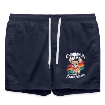 Chihuahua Mama, marchande de collations légendaire - Short de bain - bleu marine - Devant - AI Model Male 185 light (185cm)