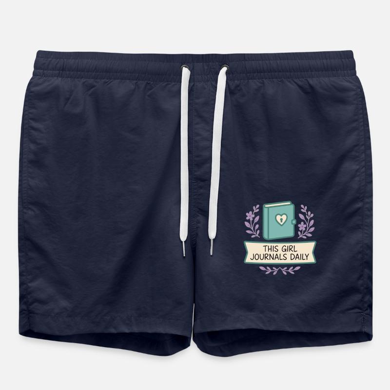 Gratitude Practice Journal Lover Emotional - Swim Trunks - french navy