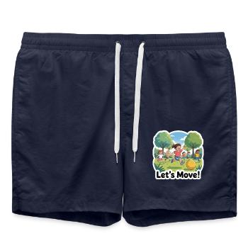 CHILDREN EXERCISING. LET S MOVE - Swim Trunks - french navy - Front - AI Model Male 185 light (185cm)
