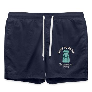 Amateur de sel Sodium Dependent Nacl Meme - Short de bain - bleu marine - Devant - AI Model Male 185 light (185cm)