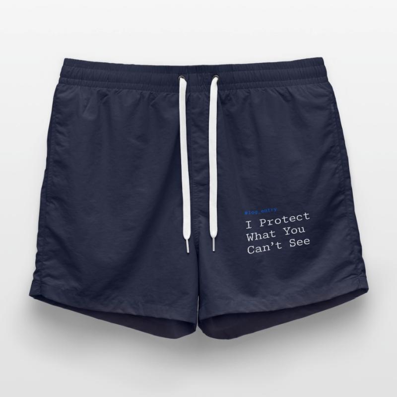 Cybersecurity Info Sec White Hat Hacker Ethical Badeshorts