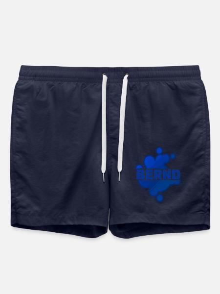 First name Bernd - Swim Trunks - french navy