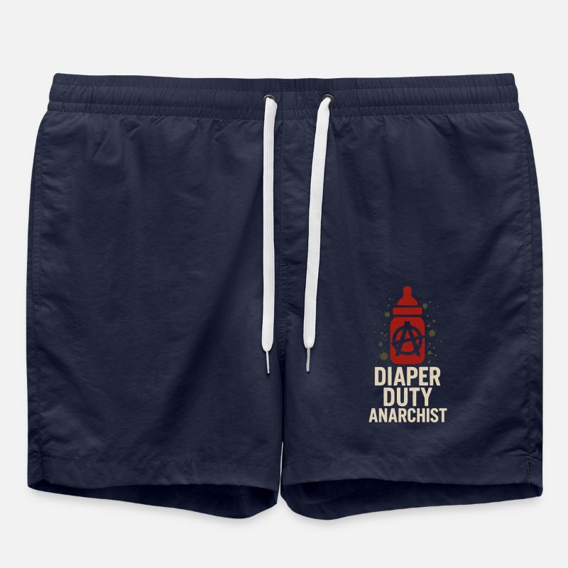 Punk Dad Alternative Paternity Rebellious - Swim Trunks - french navy