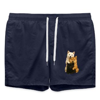 Chien Chiens Chiens mignons - Short de bain - bleu marine - Devant - AI Model Male 185 light (185cm)