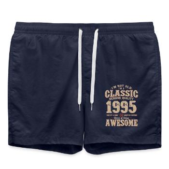 30ème anniversaire cadeau mari Original 1995 - Short de bain - bleu marine - Devant - AI Model Male 185 light (185cm)