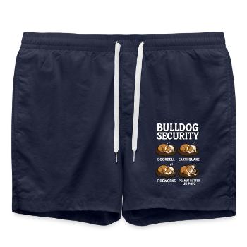 Bouledogue - Short de bain - bleu marine - Devant - AI Model Male 185 light (185cm)