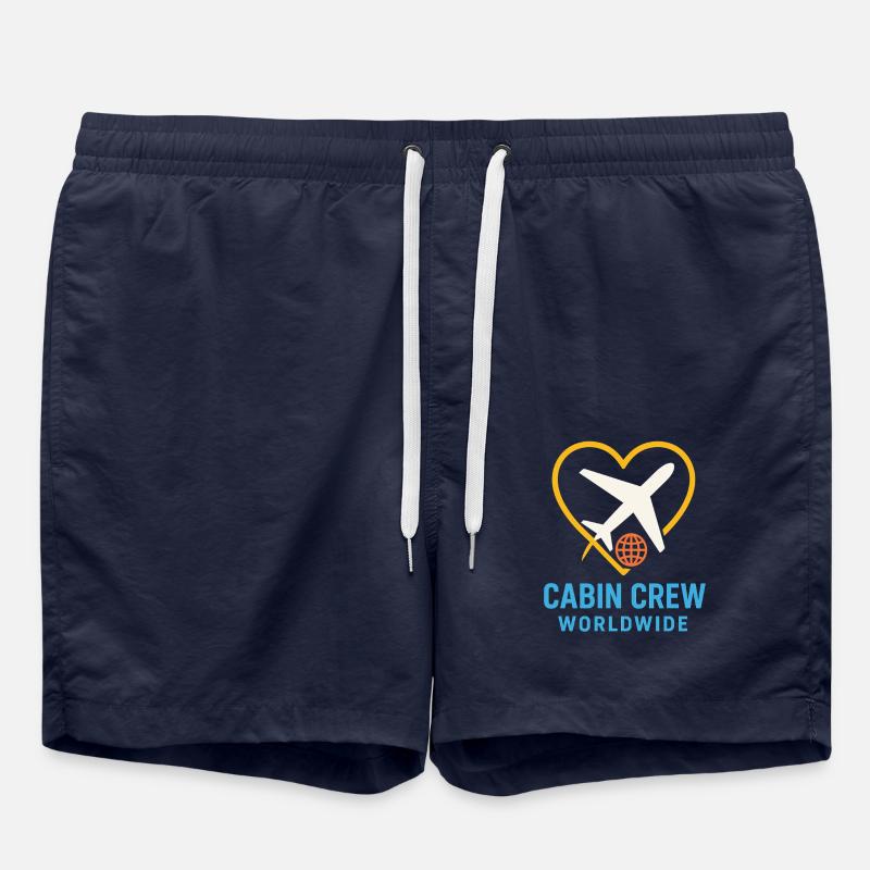 Flugbegleiter Kabinencrew Leben Luftfahrt - Badeshorts - French Navy