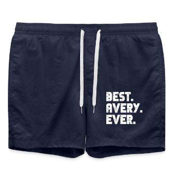 Best Avery Ever Retro Gift Saying Birthday - Swim Trunks - french navy - Front - AI Model Male 185 light (185cm)