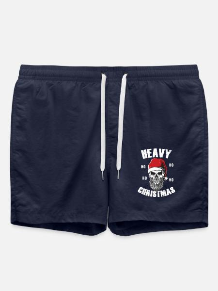 Weihnachten Bart Bartträger Vollbart HO HO HO - Badeshorts - French Navy