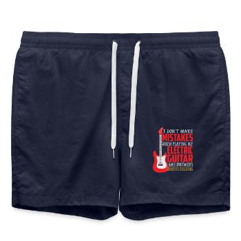 Elektrische Gitarre - Badeshorts - French Navy - Vorne - AI Model Male 185 light (185cm)