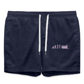 Locomotive de chemin de fer Evolution - Short de bain - bleu marine - Devant - AI Model Male 185 light (185cm)